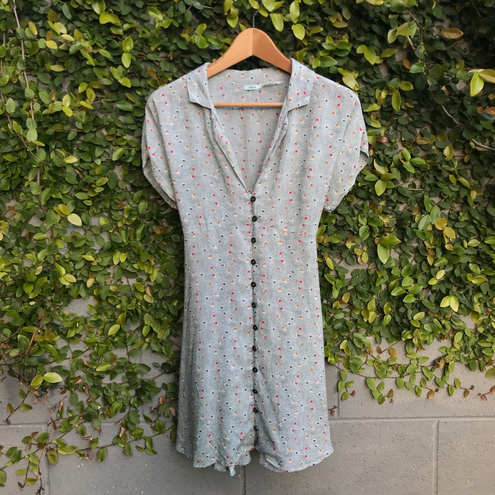 Green 90’s Print Mini Dress